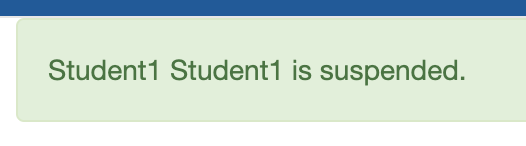 suspended student