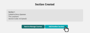 Completed section added