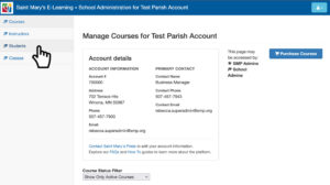 Select Student Tab